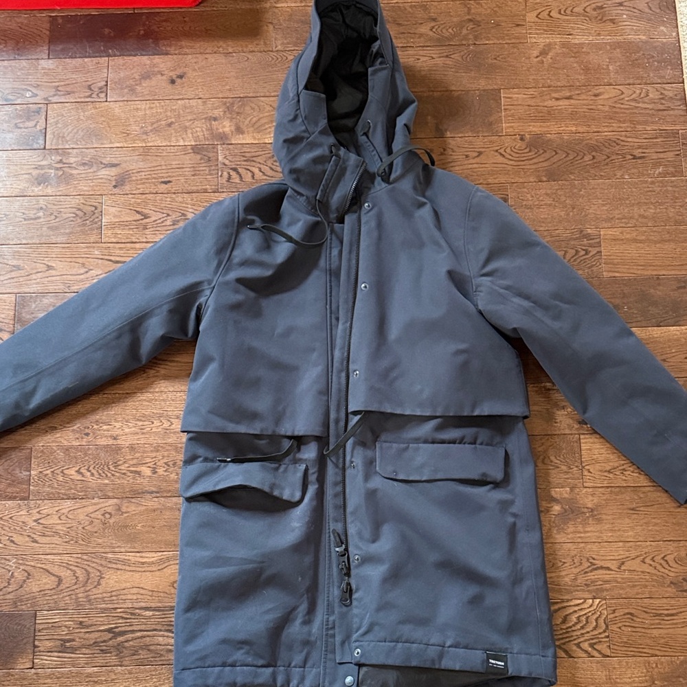 Tretorn Men’s or Women’s Dark Gray Hooded Raincoat